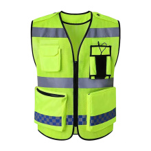 High Quality Custom Multi Pockets Oxford Clothing  Hi Vis Reflective Safety Vest